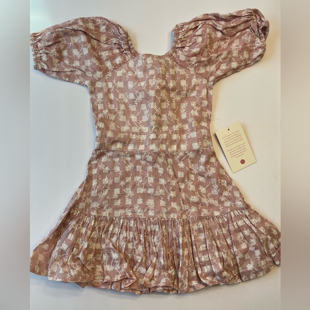 Ivy City Co Pink and White Patterned Mommy & Me Elizabeth Dress, Size 2T, NWT